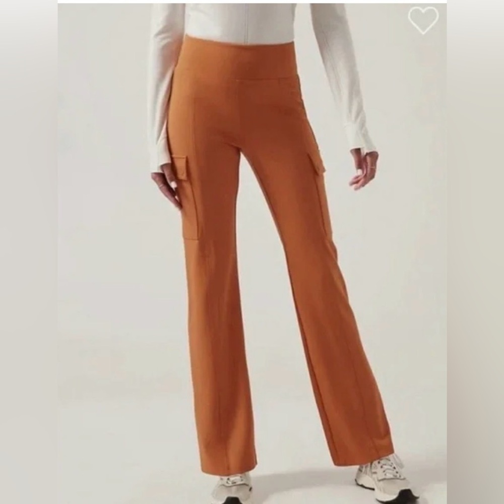 Athleta Delancey Straight Cargo Pants Foliage Orange Size medium